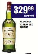 Glenlivet 12 year Old Whisky-750ml