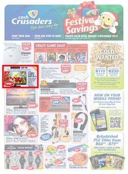 Cash Crusaders : Festive Savings (19 Nov - 8 Dec 2013), page 1