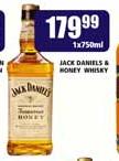 Jack Daniels & Honey Whisky-1x750ml