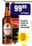 Negrita Dark Or Spiced Gold Rum-1x750ml