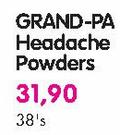 Grand-Pa Headache Powders -38's