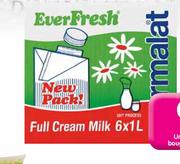 Everfresh UHT Milk(All Variants)-6 x 1Ltr Per Pack 