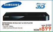 Samsung Networking 3D BLU-RAY & DVD Player (BD-F5500)-Each