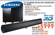 Samsung 2.1 Channel 3D Blu-Ray Sound Bar (HT-E8200)-Each