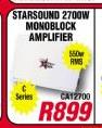 Starsound 2700W Monoblock C Series Amplifier