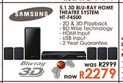 Samsung 5.1 3D Blu-Ray Home Theatre System(HT-F4500)