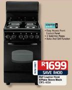 PnP Counter Point 4 Plate Stove Black(CPFS-400A)
