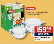 Pyrex Casserole Set-2 Piece Per Set