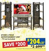 Stone 3 Piece Entertainment Unit