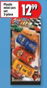 Plastic Mini Cars Set-3-Piece