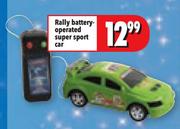 Rally Battery-Operated Super Sport Car
