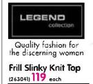 Legend Frill Slinky Knit Top