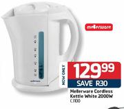 Mellerware Cordless Kettle White-2000W(CJ100)