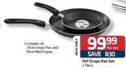 PnP Crepe Pan Set-2 Piece Per Set