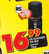 Axe Deodorant For Men Assorted-150ml