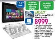 Acer 10.1" Icona W511 3G Tablet Bundle