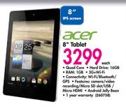 Acer 8" 16GB Tablet