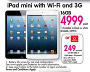 iPad Mini 16GB With Wi-Fi and 3G Each
