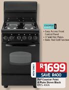 PnP Counter Point 4 Plate Stove Black(PFS-400A)