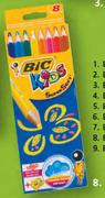Bic Kids Supersoft Crayons 8's + Free Sharpener