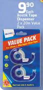 Bostik Tape Dispenser Value Pack-2 x 20m