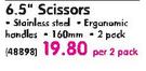Aro 6.5" Scissors-Per 2 Pack