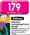 Fellowes Enhance Laminating Pouch Bundle-Per Bundle