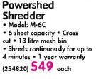 Fellowes Powershed Shredder M-6C