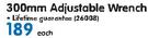 Mastercraft 300mm Adjustable Wrench