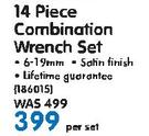 Mastercraft 14 Piece Combination Wrench Set
