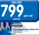 Mastercraft 7 Piece Reverse Gear Wrench Set RGW-7PC