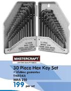 Mastercraft 30 Piece Hex Key Set