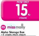 Miss Molly Alpha Storage Box 4L