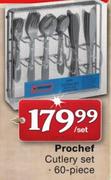 Prochef 60 Piece Cutlery Set-per Set