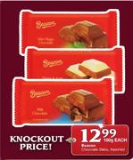 Beacon Chocolate Slabs Assorted - 180g Each