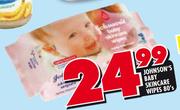 Johnson's Baby Skincare Wipes-80's