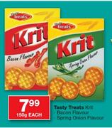 Tasty Treats Krit Bacon Flavour, Spring Onion Flavoured-150g Each