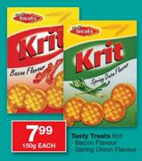 Tasty Treats Krit Bacon Flavour/Spring Onion Flavour-150gm Each