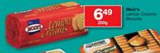 Moir's Lemon Creams Biscuits-200gm