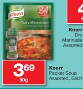 Knorr Packet Soup Assorted-50g Each