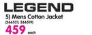 Legend Mens Cotton Jacket-Each