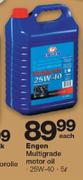 Engen Multigrade Motor Oil (25W-40)- 5L Each