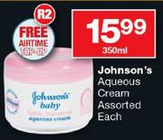 Johnson's Aqueous Cream-350ml Each