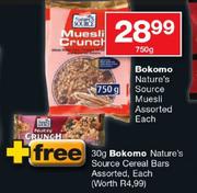 Bokomo Nature's Source Muesli-750gm Each
