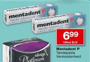 Mentadent P Tandepasta Verskeidenheid-100ml Elk