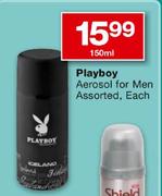 Playboy Aerosol For Men Assorted-150ml Each