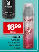 Shield Aerosol For Ladies Assorted-150ml Each