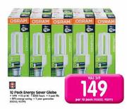 Osram Energy Saver Globe-10 Per Pack