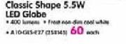 Duracell Classic Shape 5.5W LED Globe Each
