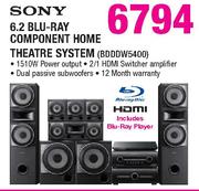 Sony 6.2 Blu-Ray Component Home Theatre System(BDDDW5400)